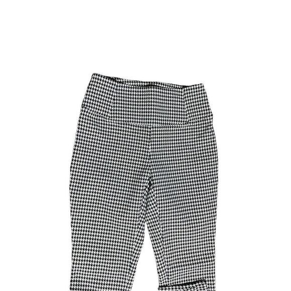 Worth Houndstooth Skinny Pull On Knit Pants Tapered Leg Size 2 - Picture 2 of 4